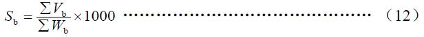 噸原料耗水按式（12）計算。